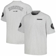 Houston Astros PLEASURES Team T-Shirt - Gray
