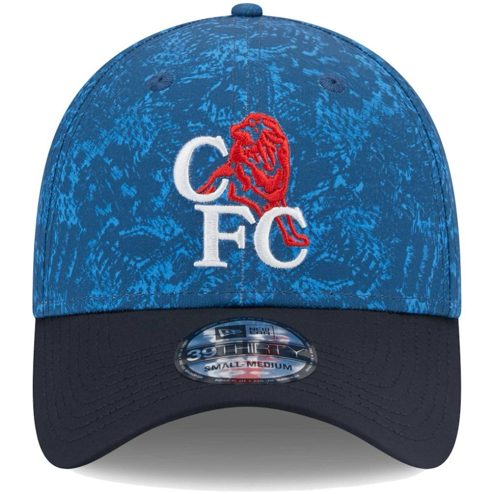 Chelsea New Era Retro All Over Print 39THIRTY Flex Hat - Blue/Navy | New Era outlet