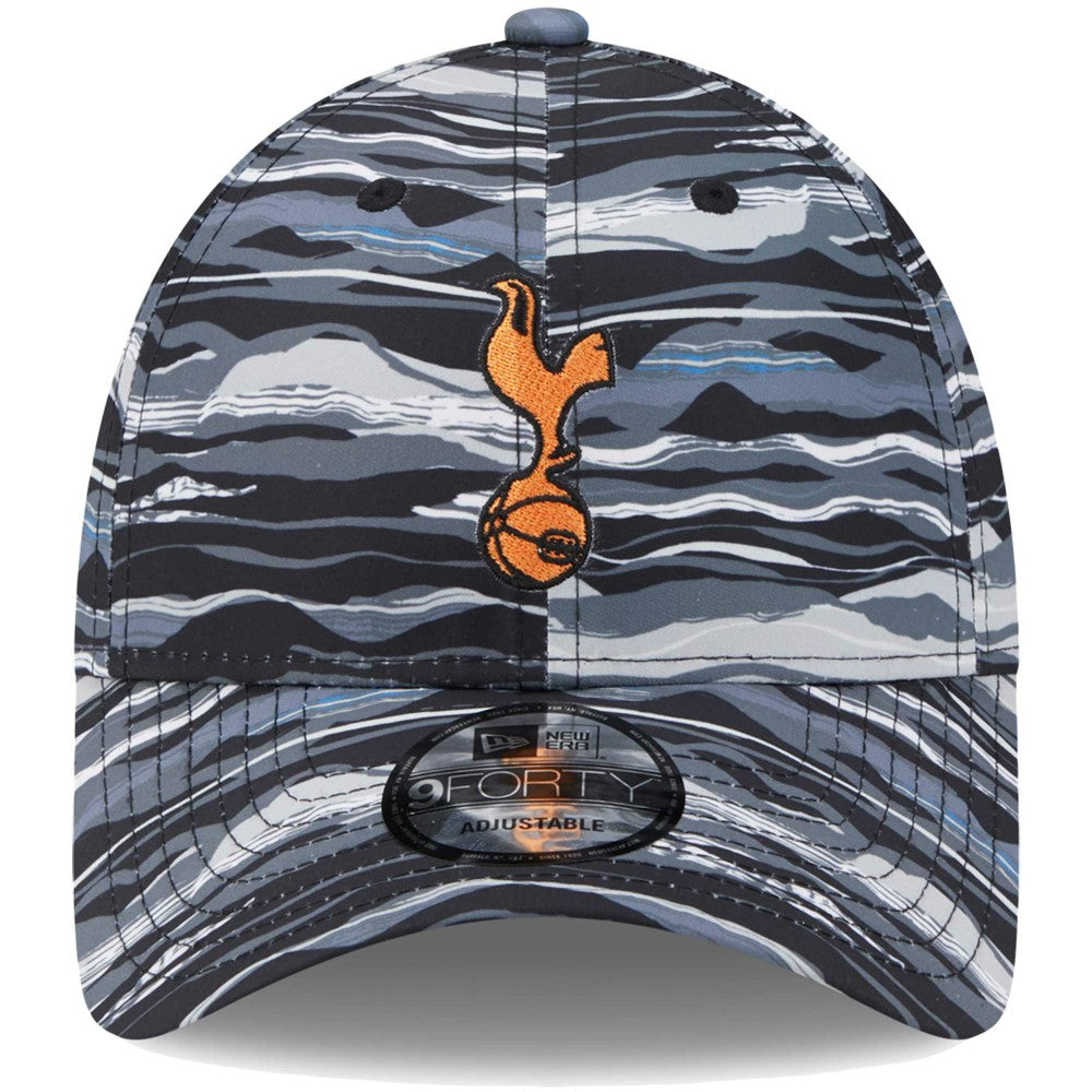Tottenham Hotspur New Era Wave All Over Print 9FORTY Adjustable Hat - Black | New Era sale