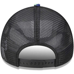 Tottenham Hotspur New Era Black Glitch All Over Print E-Frame Trucker Adjustable Hat | New Era shop