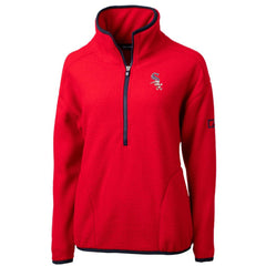 Chicago White Sox Cutter & Buck Women's Americana Logo Cascade Eco Sherpa Fleece Half-Zip Pullover Jacket - Red