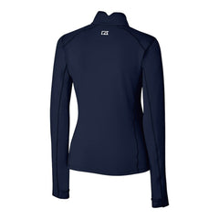 Boston Red Sox Cutter & Buck Women's Americana Logo DryTec Traverse Stretch Quarter-Zip Pullover Top - Navy