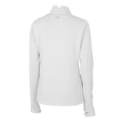 San Francisco Giants Cutter & Buck Women's Americana Logo DryTec Traverse Stretch Quarter-Zip Pullover Top - White