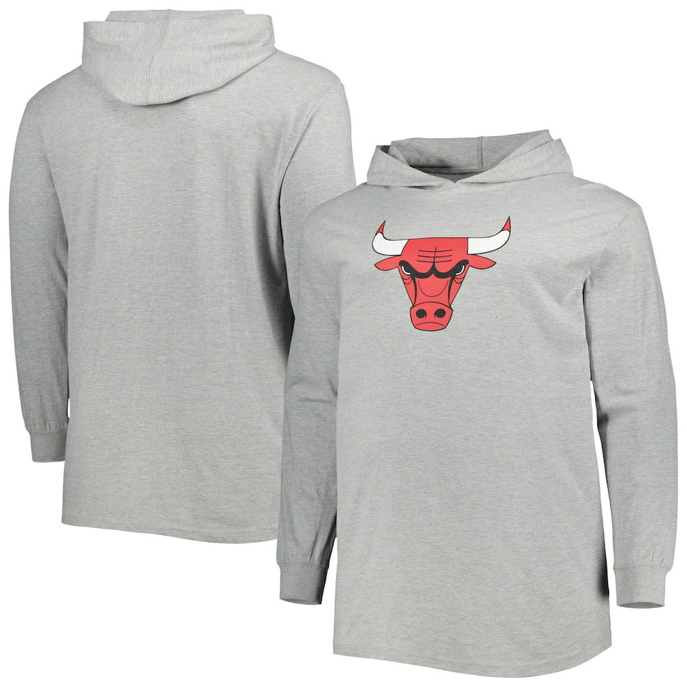 Chicago Bulls Big & Tall Pullover Hoodie - Heather Gray | Fanatics online