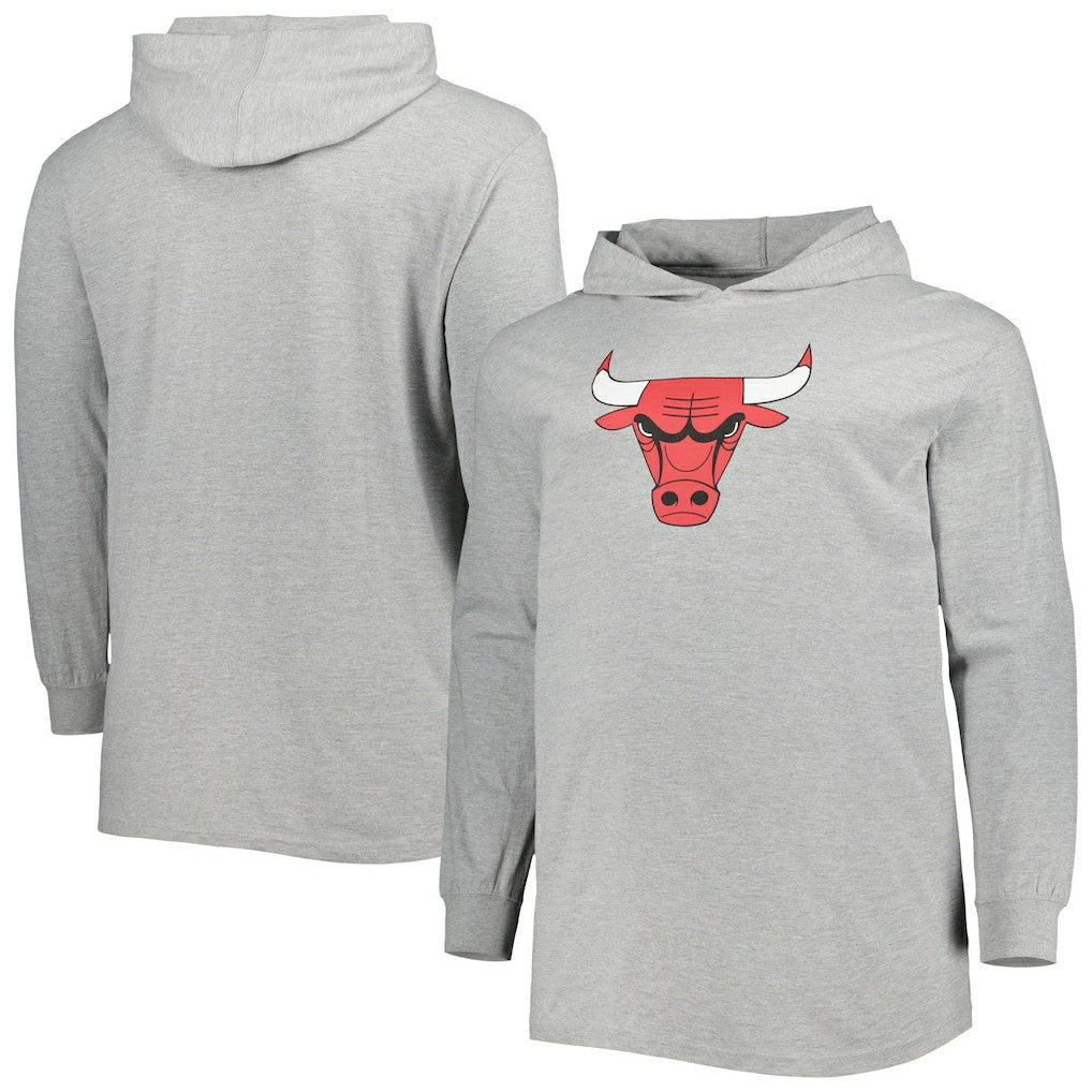 Chicago Bulls Big & Tall Pullover Hoodie - Heather Gray | Fanatics online
