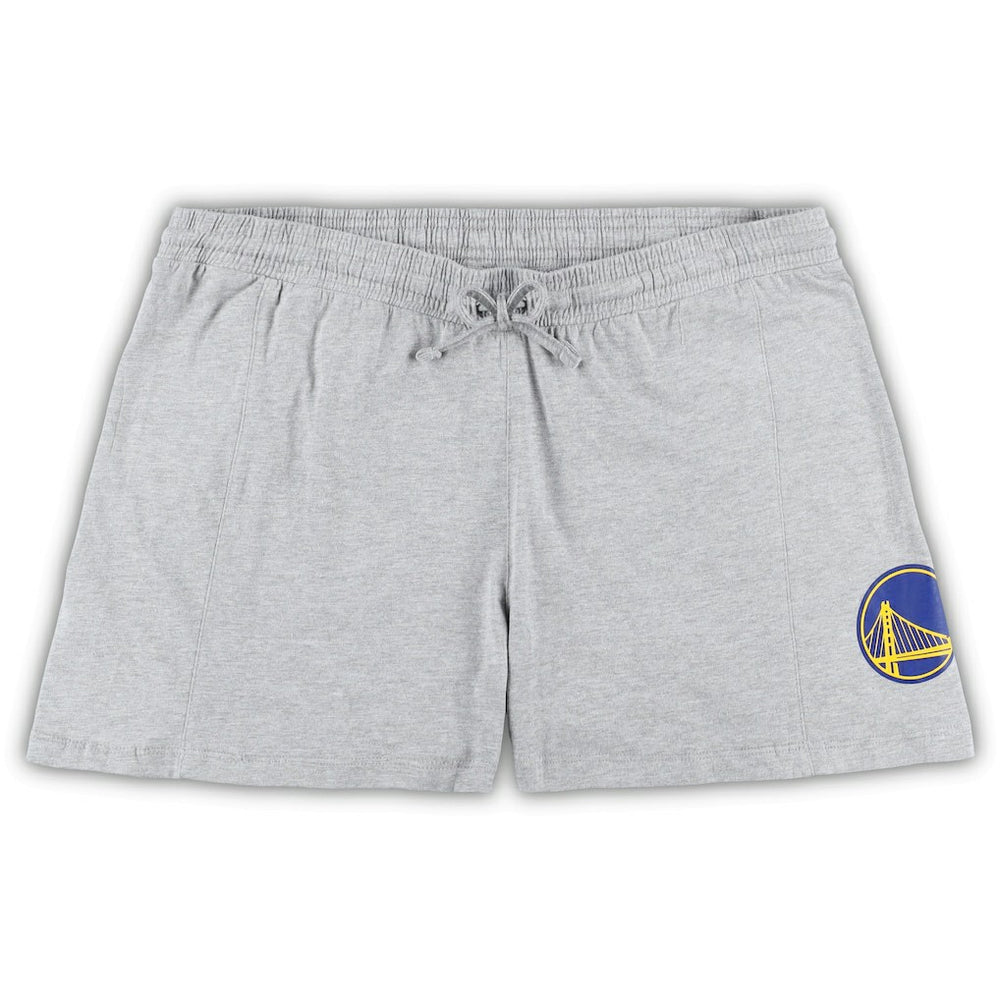 Golden State Warriors Women's Plus Size T-Shirt & Shorts Combo Set sale - Royal/Heather Gray | Fanatics outlet