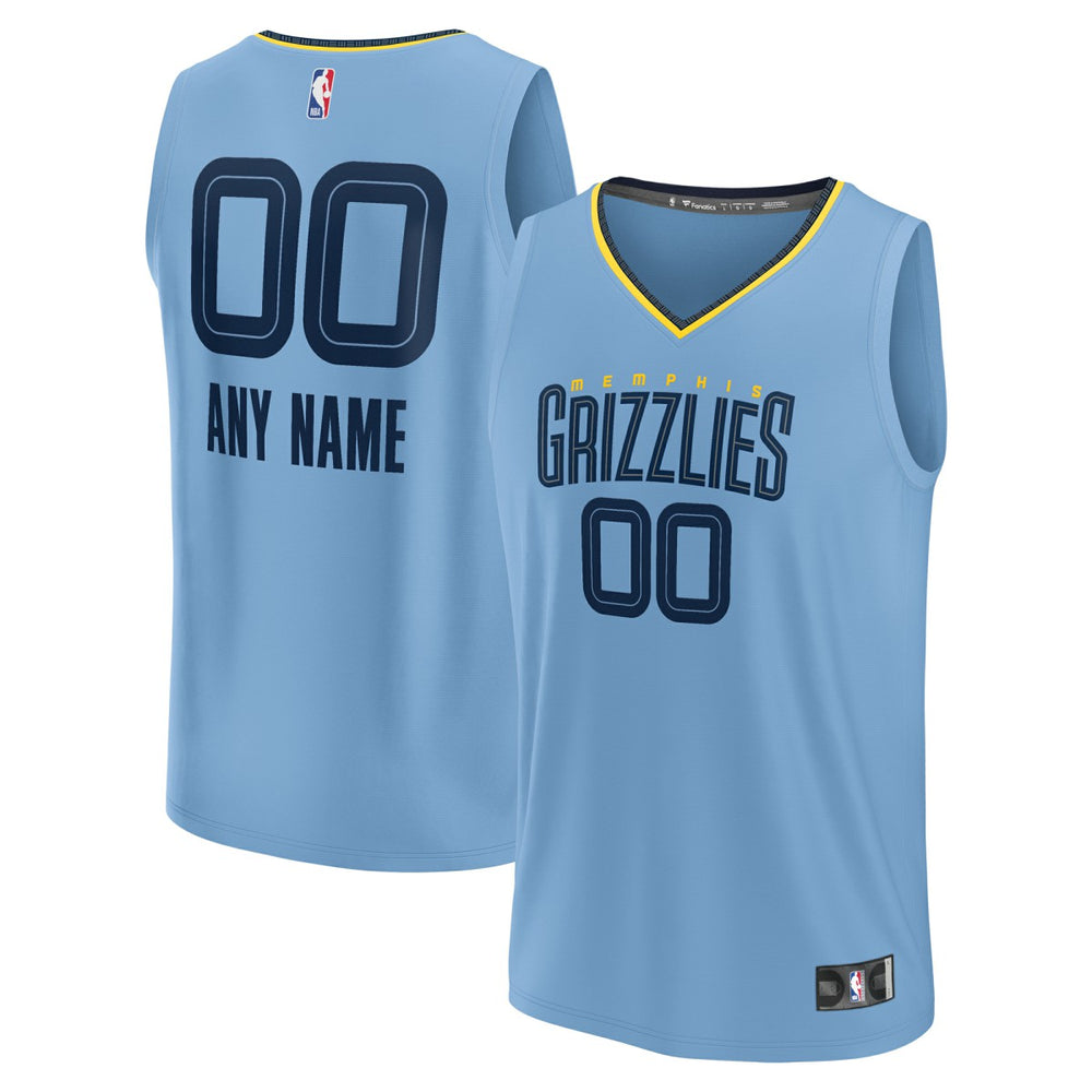 Memphis Grizzlies Custom Fast Break Jersey - Statement Edition - Light Blue | Fanatics sale