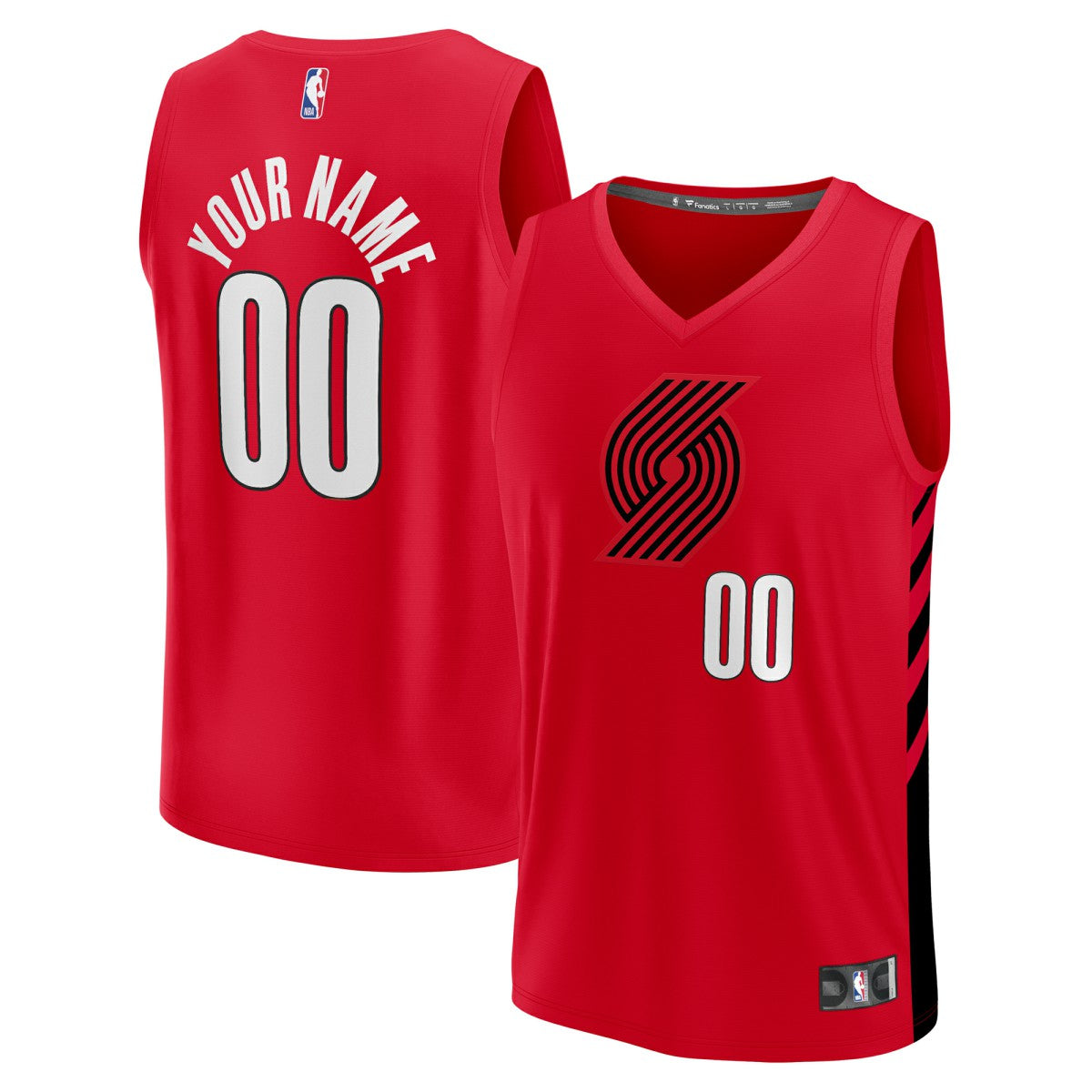 Portland Trail Blazers Fast Break Custom Replica Jersey - Red - Statement Edition | Fanatics outlet