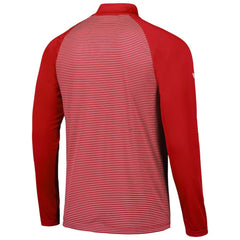 St. Louis Cardinals Levelwear Charter Striped Raglan Quarter-Zip Top - Red