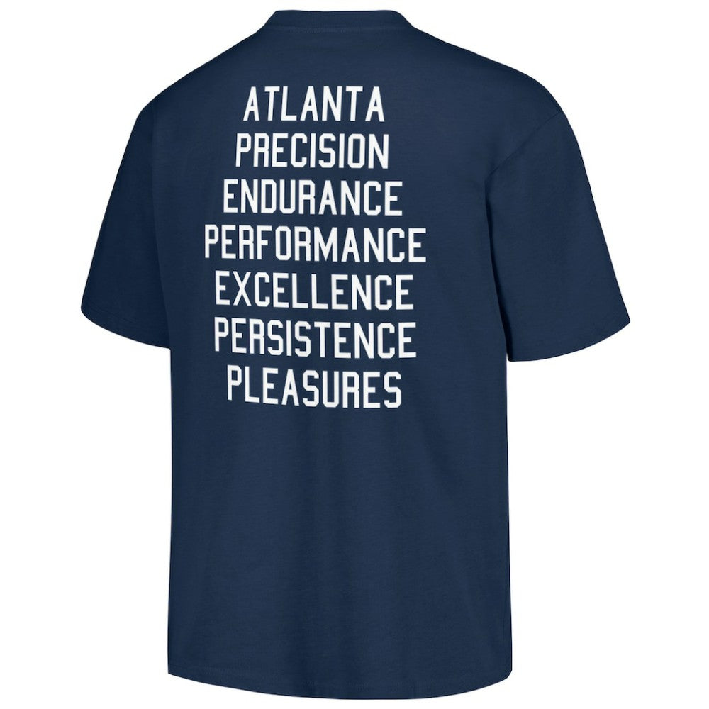 Atlanta Braves PLEASURES Precision T-Shirt - Navy