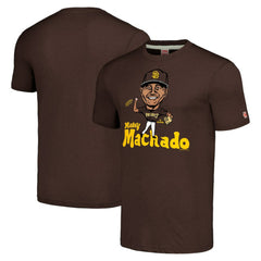 Manny Machado San Diego Padres Homage Caricature Tri-Blend T-Shirt - Brown