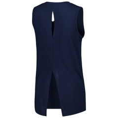Atlanta Braves Levelwear Women's Paisley Chase V-Neck Tank Top - Navy