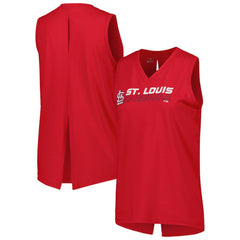 St. Louis Cardinals Levelwear Women's Paisley Chase V-Neck Tank Top - Red