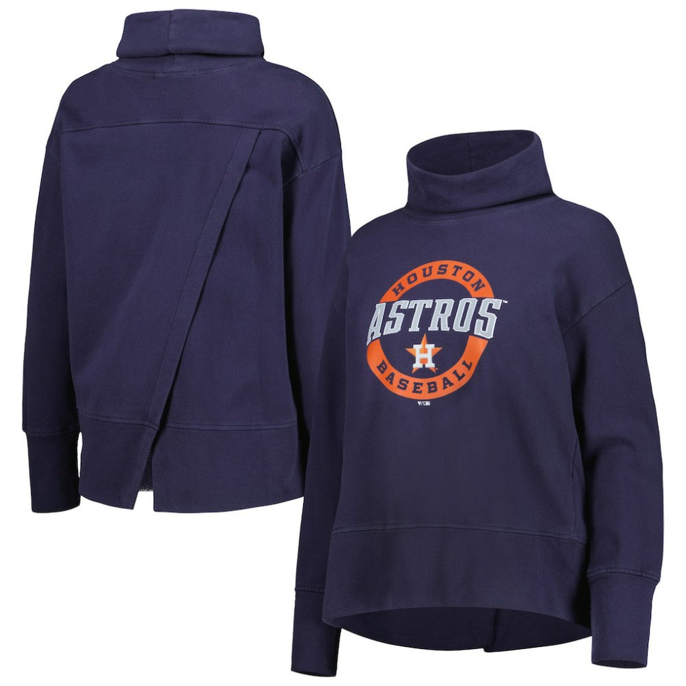 Houston Astros Levelwear Women's Sunset Farm Team Pullover Sweatshirt - Navy