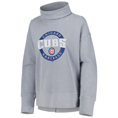 Chicago Cubs Levelwear Women's Sunset Farm Team Pullover Sweatshirt - Heather Gray