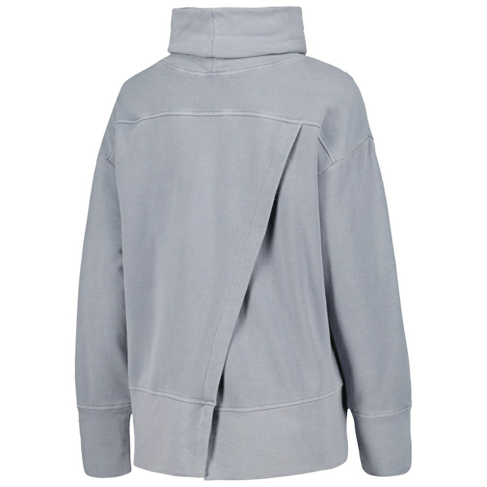 Chicago Cubs Levelwear Women's Sunset Farm Team Pullover Sweatshirt - Heather Gray