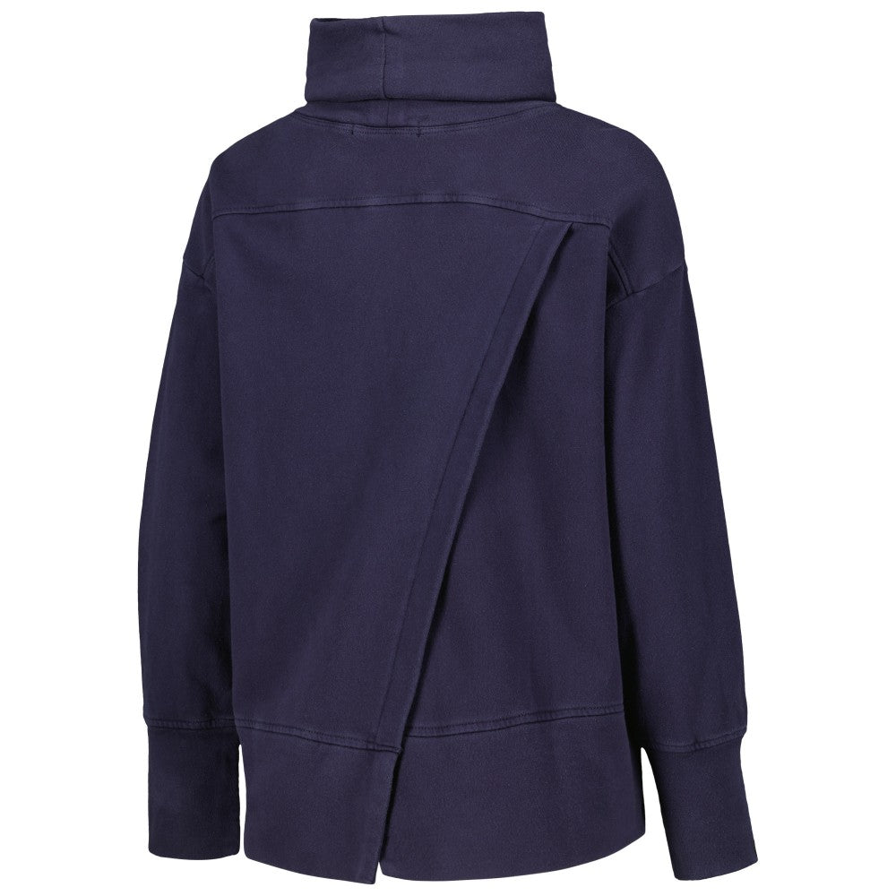 Milwaukee Brewers Levelwear Women's Sunset Farm Team Pullover Sweatshirt - Navy