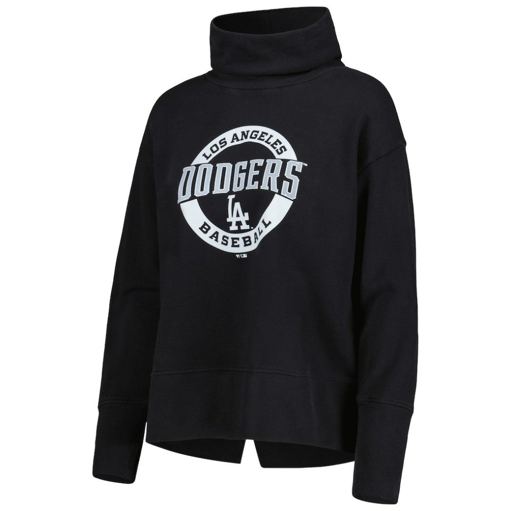 Los Angeles Dodgers Levelwear Women's Sunset Farm Team Pullover Sweatshirt - Black