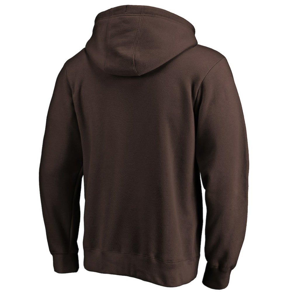 San Diego Padres Team Lock Up Logo Pullover Hoodie - Brown