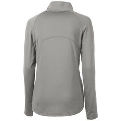 Minnesota Twins Cutter & Buck Women's Adapt Eco Knit Stretch Half-Zip Logo Pullover Top - Gray