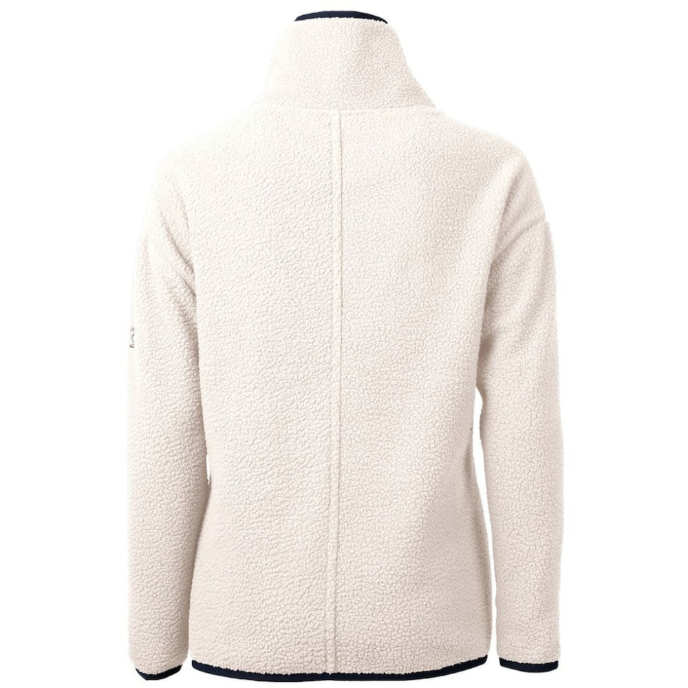 Minnesota Twins Cutter & Buck Women's Cascade Eco Sherpa Half-Zip Pullover Jacket - White
