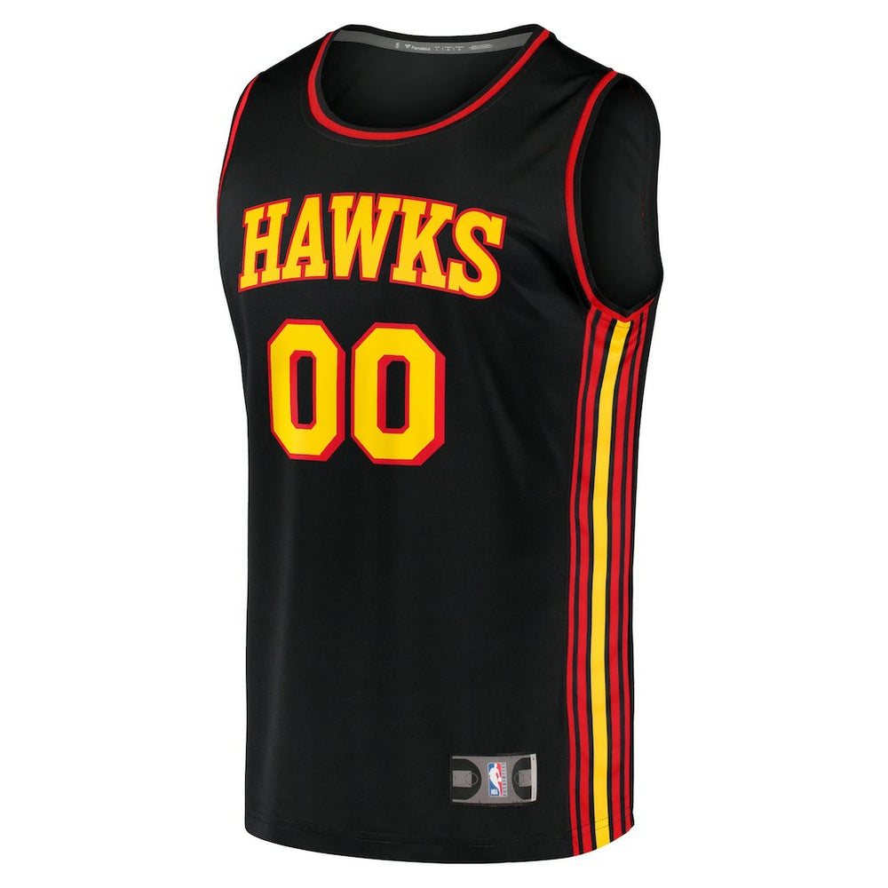 Atlanta Hawks Youth Fast Break Replica Custom Jersey - Statement Edition - Black | Fanatics sale