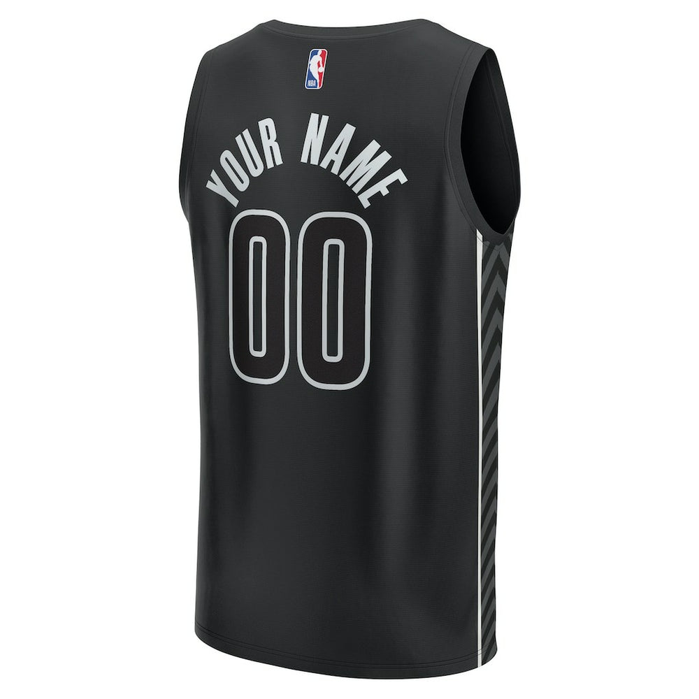 Brooklyn Nets Youth Fast Break Replica Custom Jersey - Statement Edition - Black | Fanatics discount