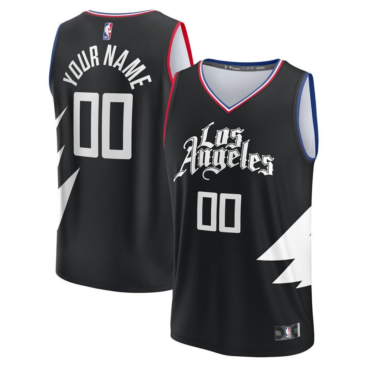 LA Clippers Youth Fast Break Replica Custom Jersey - Statement Edition - Black | Fanatics on sale