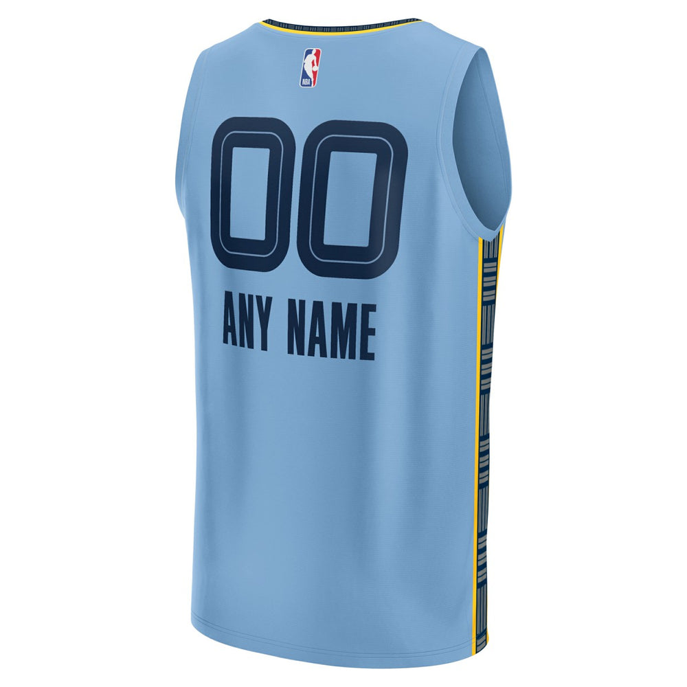 Memphis Grizzlies Youth Fast Break Replica Custom Jersey - Statement Edition - Light Blue | Fanatics cheap