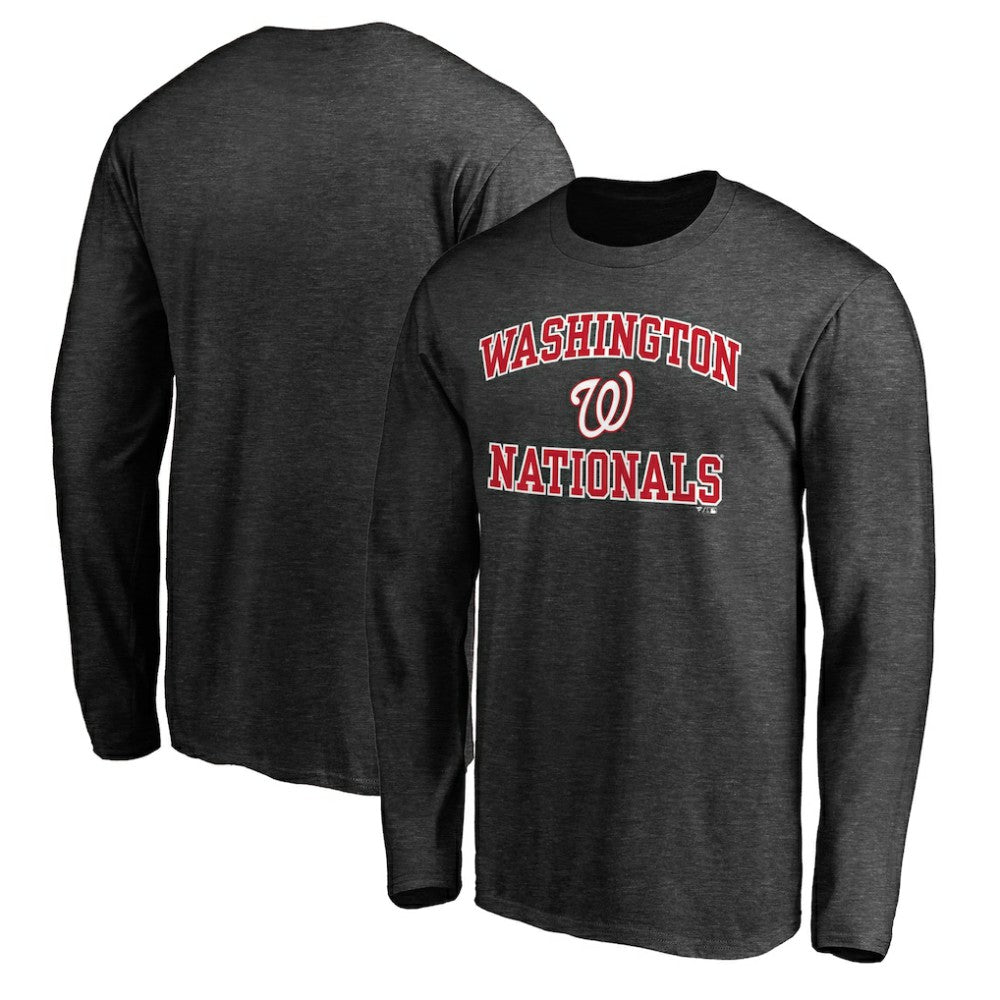 Washington Nationals Heart & Soul Team Long Sleeve T-Shirt - Charcoal