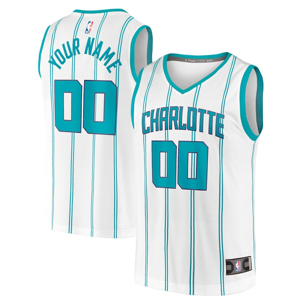 Charlotte Hornets Fast Break Custom Replica Jersey - Association Edition - White | Fanatics on sale