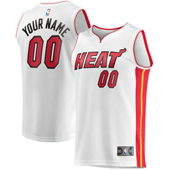 Miami Heat Fast Break Custom Replica Jersey - Association Edition - White | Fanatics cheap