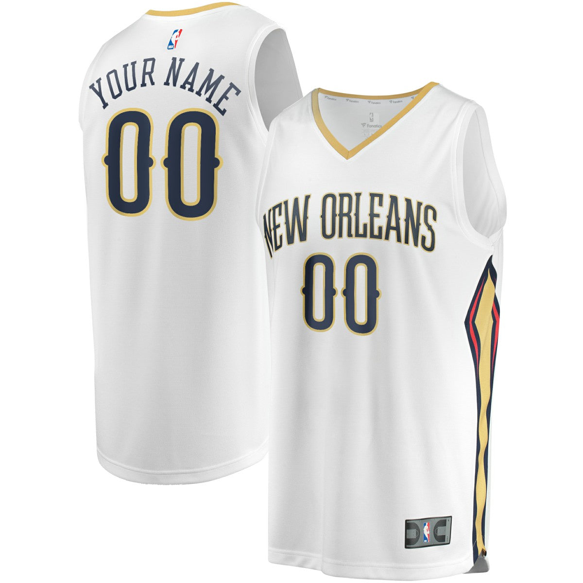 New Orleans Pelicans Unisex Custom Fast Break Jersey - Association Edition - White | Fanatics shop