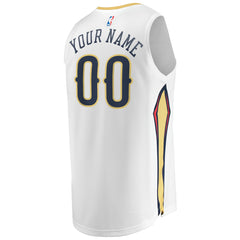 New Orleans Pelicans Unisex Custom Fast Break Jersey - Association Edition - White | Fanatics shop