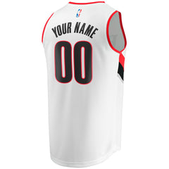 Portland Trail Blazers Fast Break Custom Replica Jersey - Association Edition - White | Fanatics discount