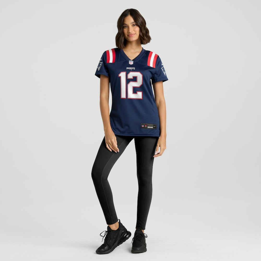 Tom Brady New England Patriots Women's Retired Game Jersey - Navy | Nike for sale