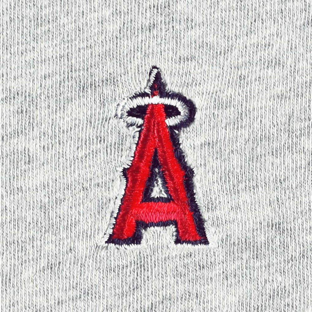 Los Angeles Angels johnnie-O Alsen Raglan Long Sleeve T-Shirt - Red/Heather Gray