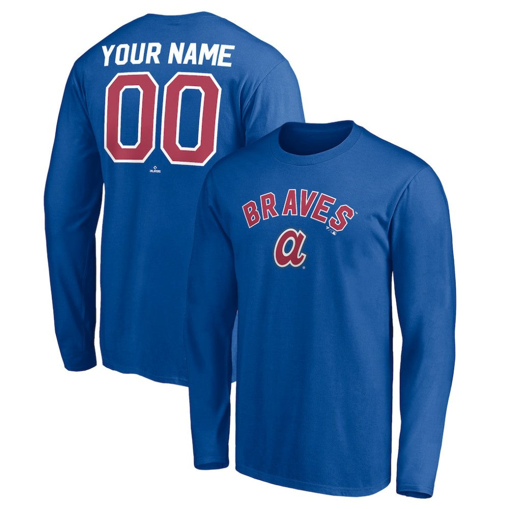 Atlanta Braves Personalized Cooperstown Collection Winning Streak Long Sleeve T-Shirt - Royal