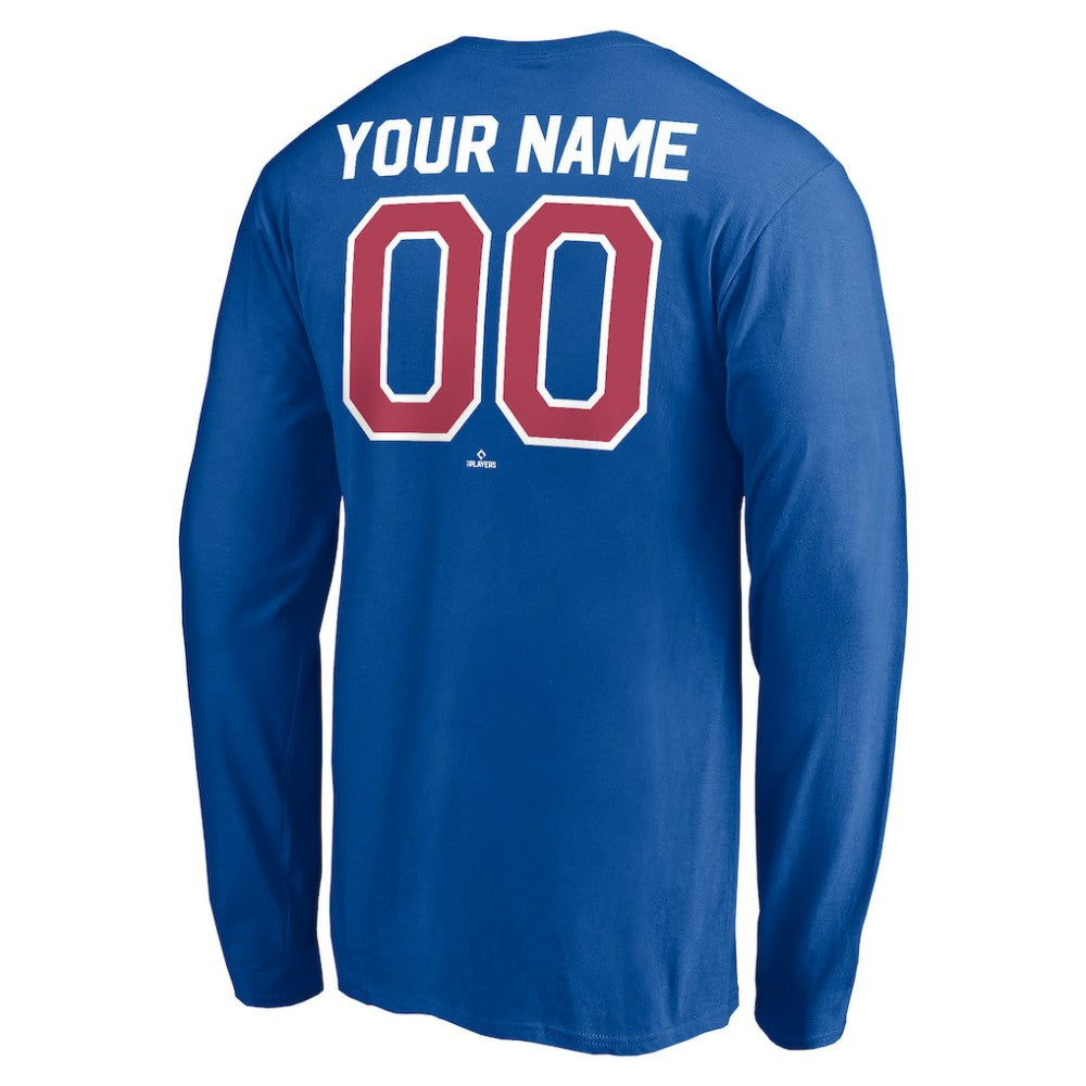 Atlanta Braves Personalized Cooperstown Collection Winning Streak Long Sleeve T-Shirt - Royal