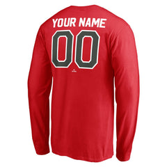Cincinnati Reds Personalized Cooperstown Collection Winning Streak Long Sleeve T-Shirt - Red
