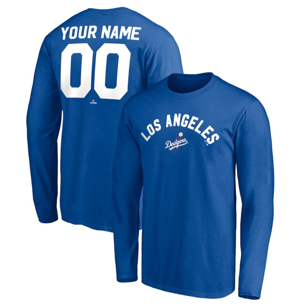 Los Angeles Dodgers Personalized Cooperstown Collection Winning Streak Long Sleeve T-Shirt - Royal