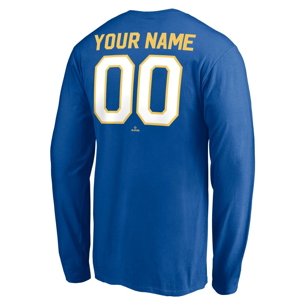 Milwaukee Brewers Personalized Cooperstown Collection Winning Streak Long Sleeve T-Shirt - Royal