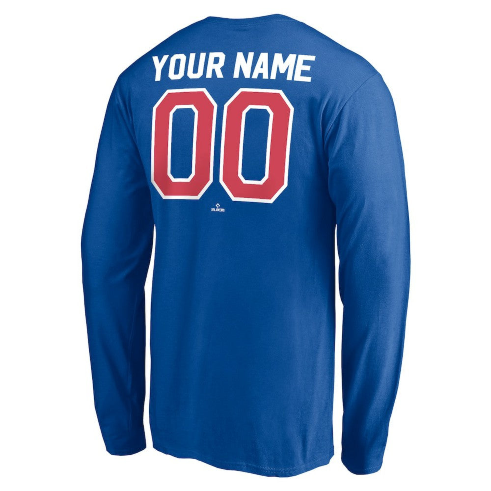 Texas Rangers Personalized Cooperstown Collection Winning Streak Long Sleeve T-Shirt - Royal