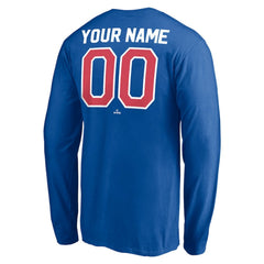 Texas Rangers Personalized Cooperstown Collection Winning Streak Long Sleeve T-Shirt - Royal