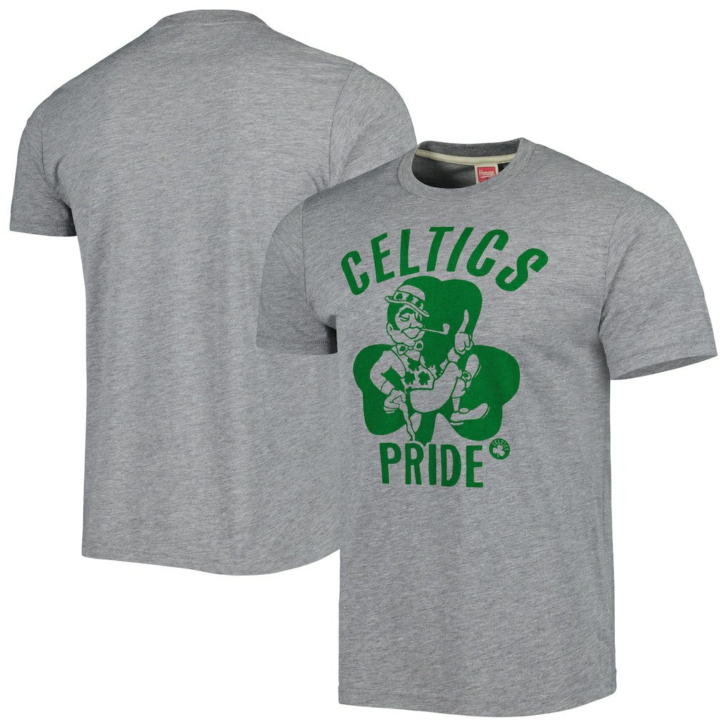 Boston Celtics Homage Unisex Hometown Hyper Local Tri-Blend T-Shirt - Heather Gray sale