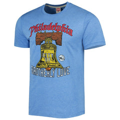 Philadelphia 76ers Homage Unisex Hometown Hyper Local Tri-Blend T-Shirt - Light Blue online