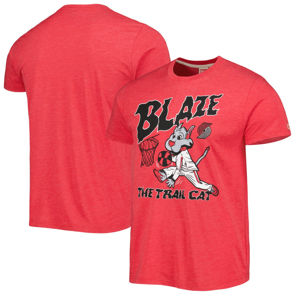 Portland Trail Blazers Homage Unisex Team Mascot Tri-Blend T-Shirt - Red discount