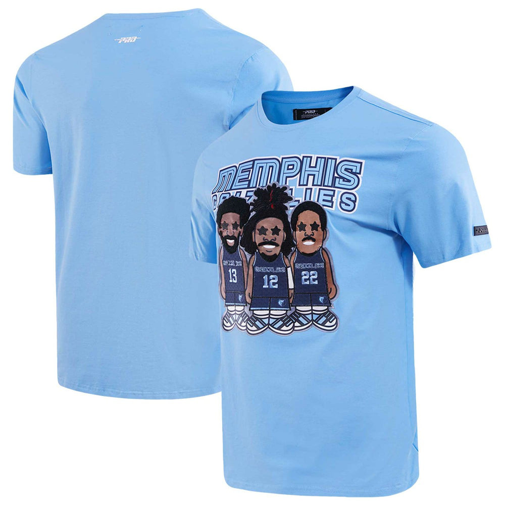 Jaren Jackson Jr., Ja Morant, Desmond Bane Memphis Grizzlies Pro Standard Multi Lineup T-Shirt - Light Blue outlet