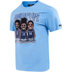 Jaren Jackson Jr., Ja Morant, Desmond Bane Memphis Grizzlies Pro Standard Multi Lineup T-Shirt - Light Blue outlet