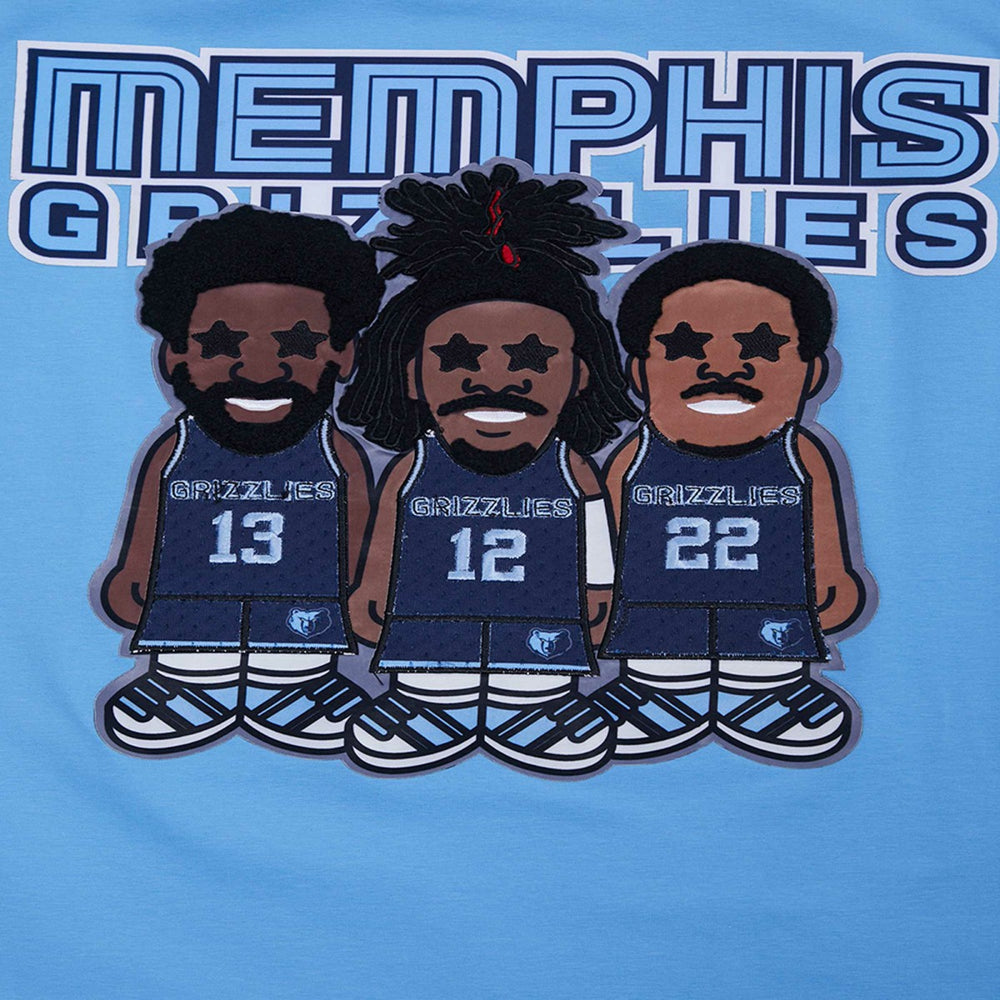 Jaren Jackson Jr., Ja Morant, Desmond Bane Memphis Grizzlies Pro Standard Multi Lineup T-Shirt - Light Blue outlet